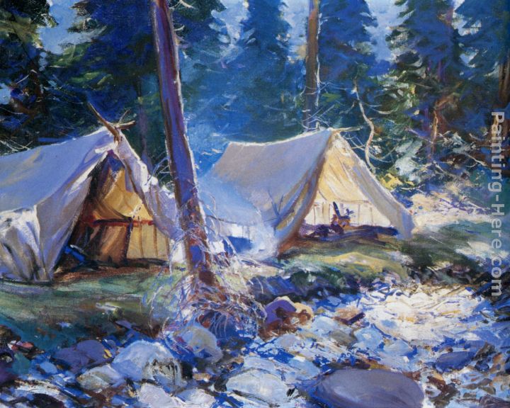 The Camp painting - Frank Weston Benson The Camp art painting